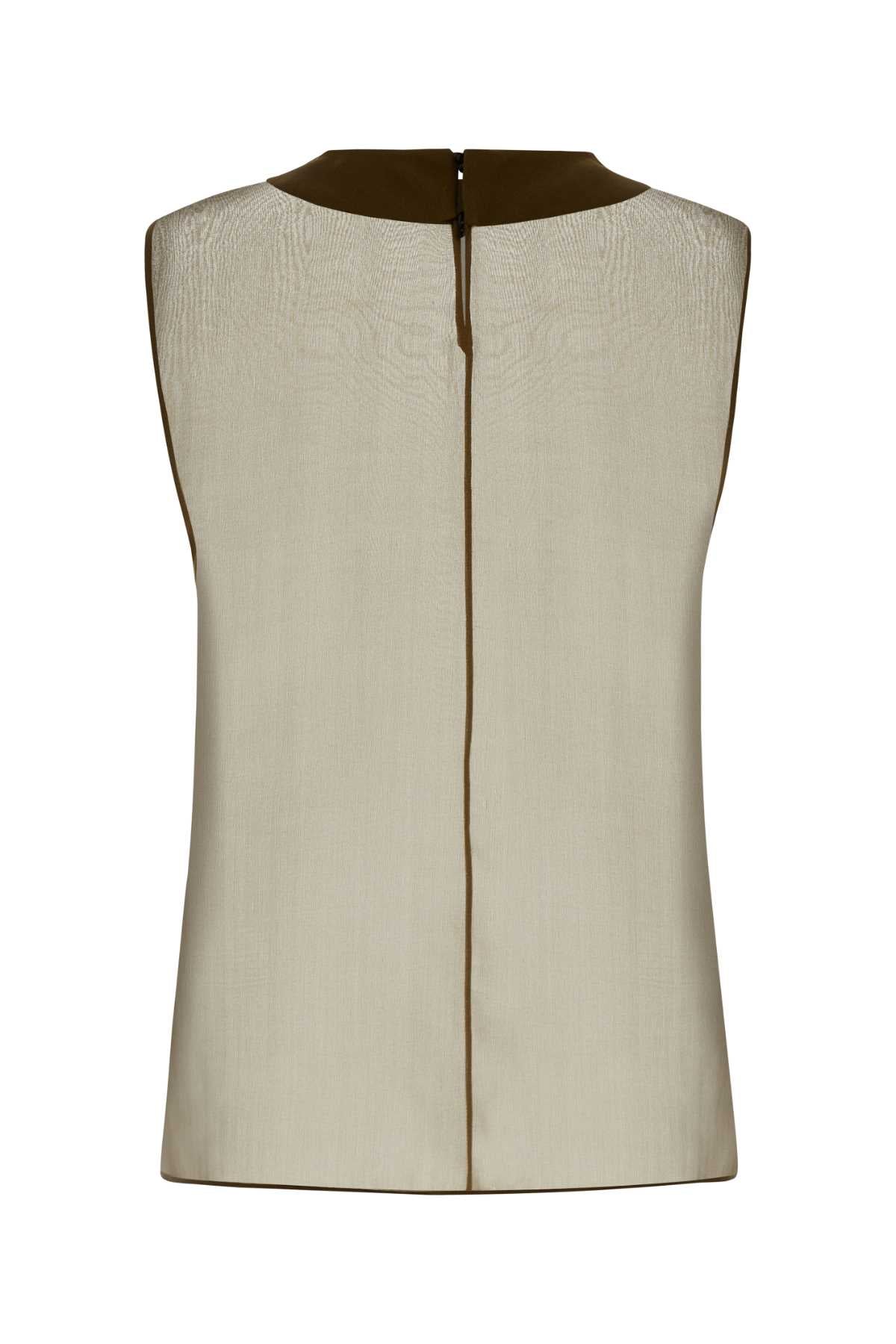 SAINT LAURENT Elegant Silk Muslin Top