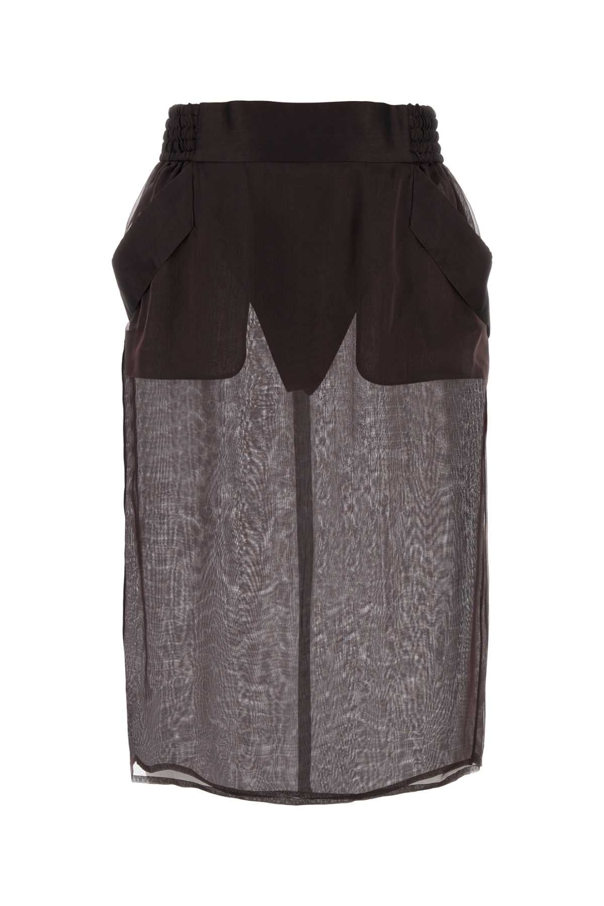 SAINT LAURENT Silk Midi Skirt - Fashion Essential for Women