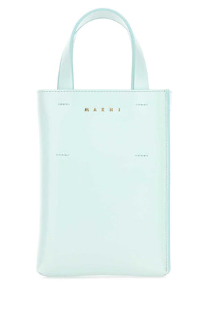 MARNI Mini Light Blue Leather Handbag