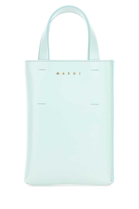 MARNI Mini Light Blue Leather Handbag