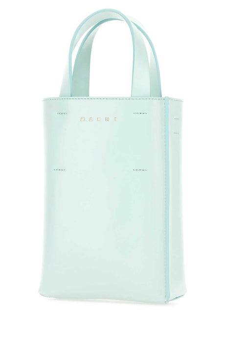 MARNI Mini Light Blue Leather Handbag