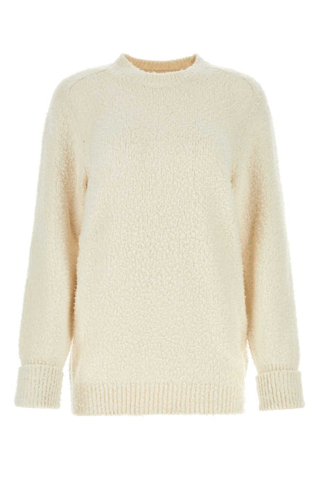 MAISON MARGIELA Ivory Cotton Blend Sweater for Women