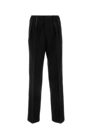 MAISON MARGIELA Sophisticated Black Wool Trousers for Women