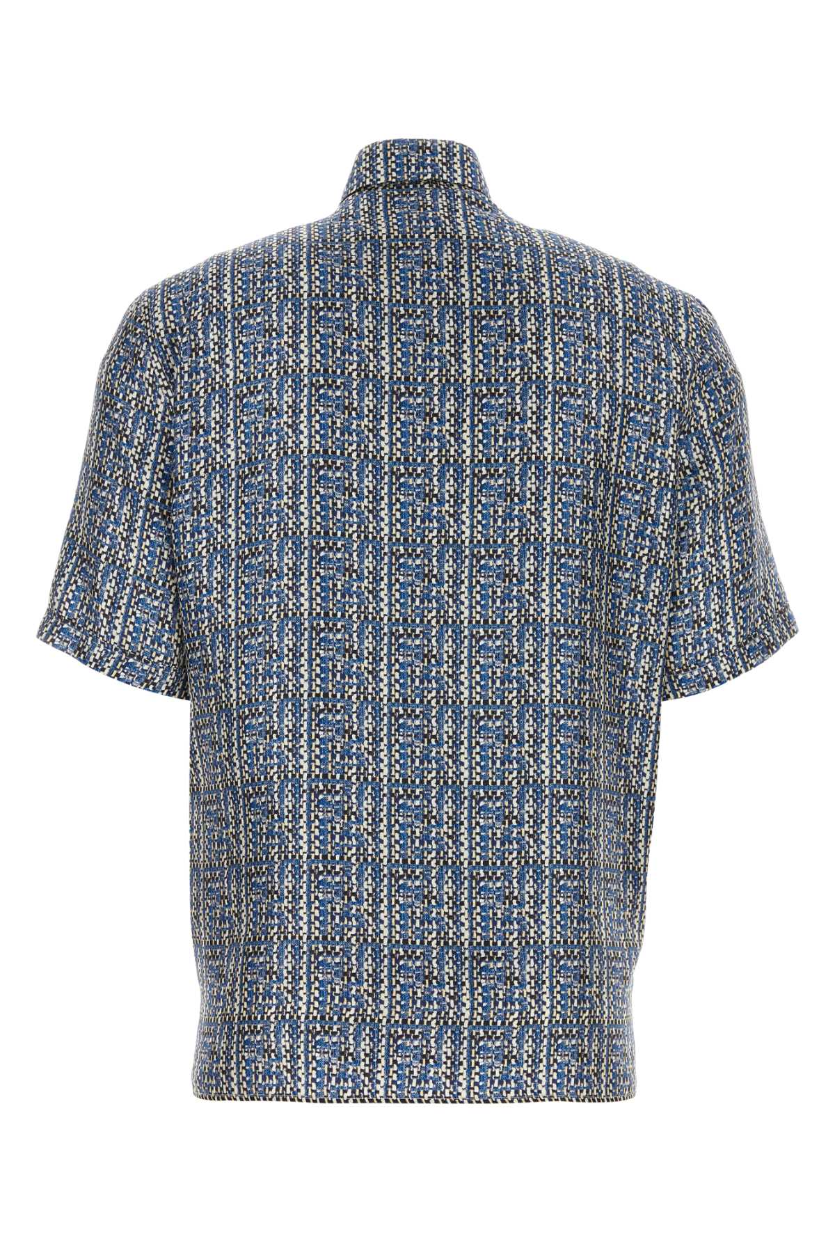 FENDI Elegant Printed Silk Shirt for Men