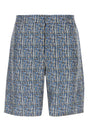 FENDI Printed Silk Bermuda Shorts - Mini Length