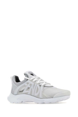 FENDI Elevated White Mesh Tag Sneakers for Men - 24S Season