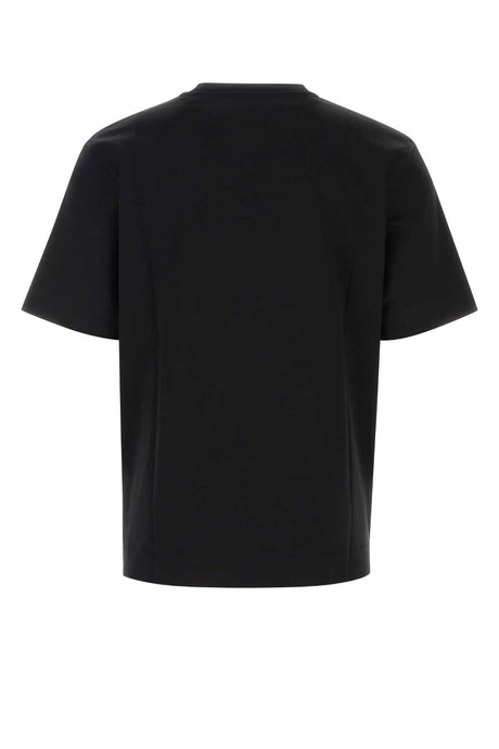 FENDI Contemporary Black Cotton T-Shirt for Men