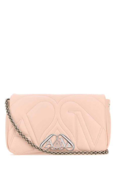 ALEXANDER MCQUEEN Mini Pink Leather Seal Shoulder Handbag