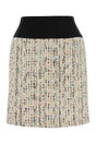 ALEXANDER MCQUEEN Multicolor Boucle Loop Mini Skirt