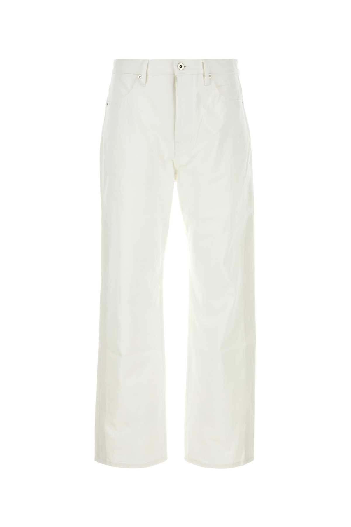 JIL SANDER Stylish White Denim Jeans for Men