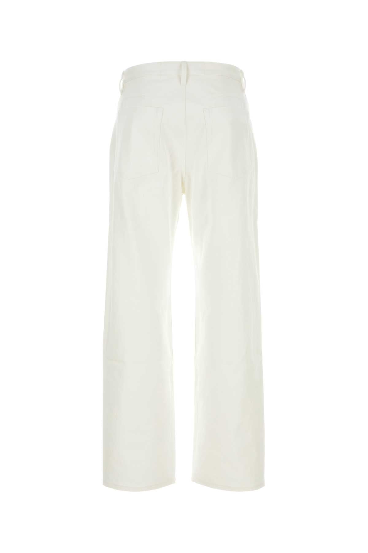 JIL SANDER Stylish White Denim Jeans for Men