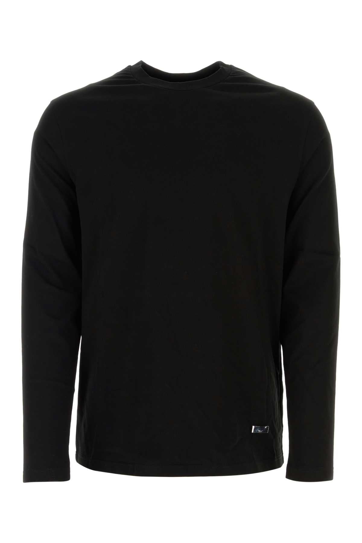 JIL SANDER Essential Black Cotton T-Shirt for Men