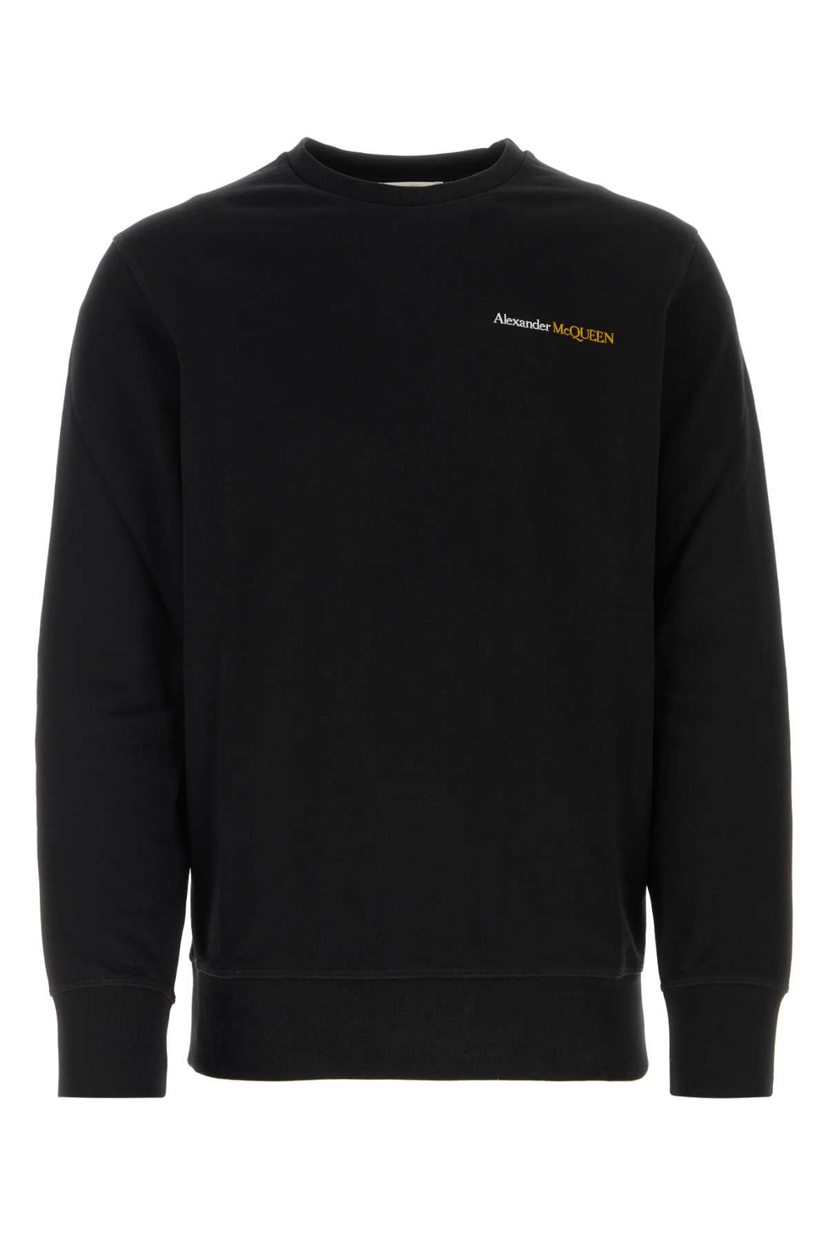 ALEXANDER MCQUEEN Classic Black Cotton Sweatshirt for Men