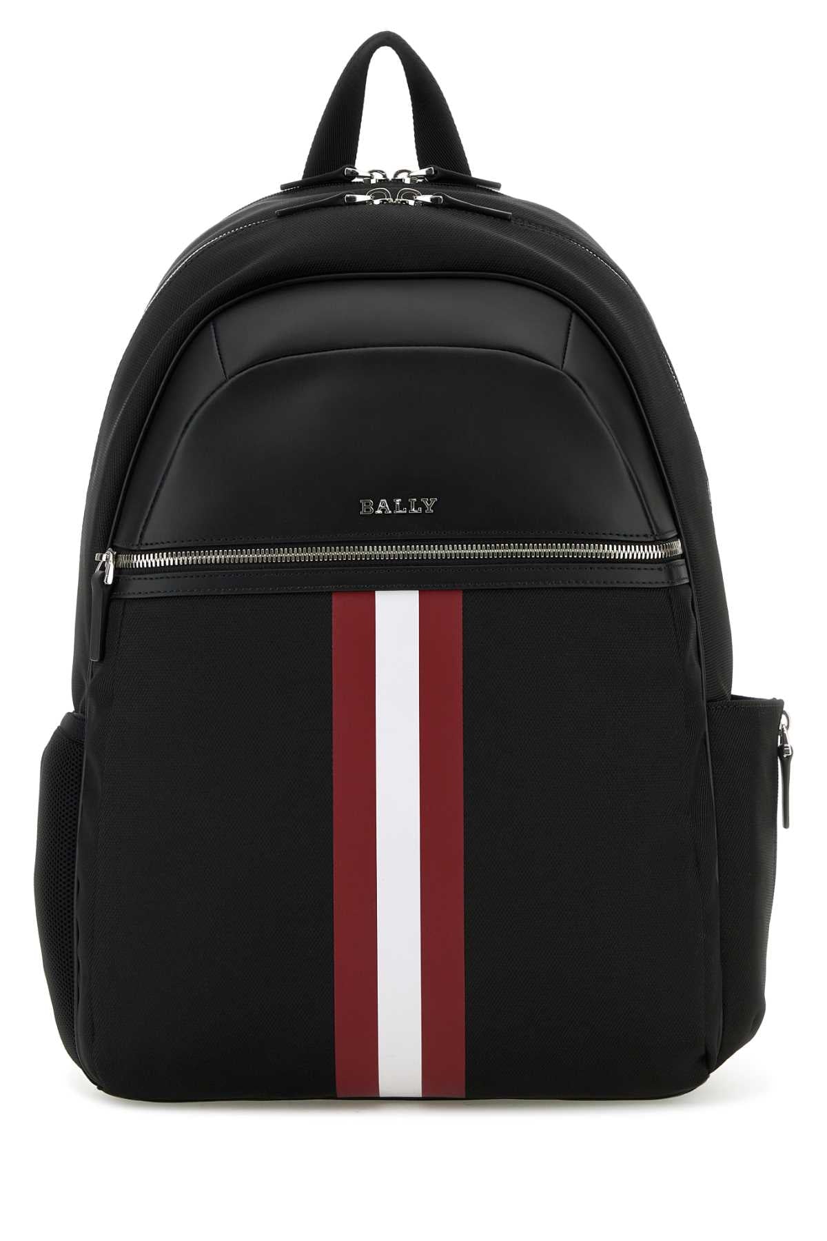 BALLY Modern Black Canvas Backpack - 30x40x13 cm