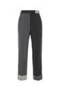 THOM BROWNE Two-tone Wool Pants for Women