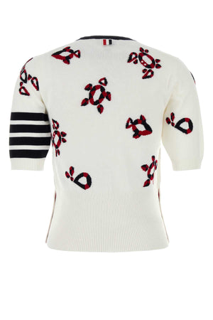 THOM BROWNE Chic Cotton Blend Sweater for Women