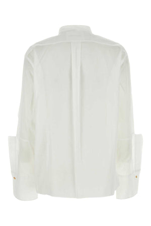 JIL SANDER Classic White Poplin Shirt for Women