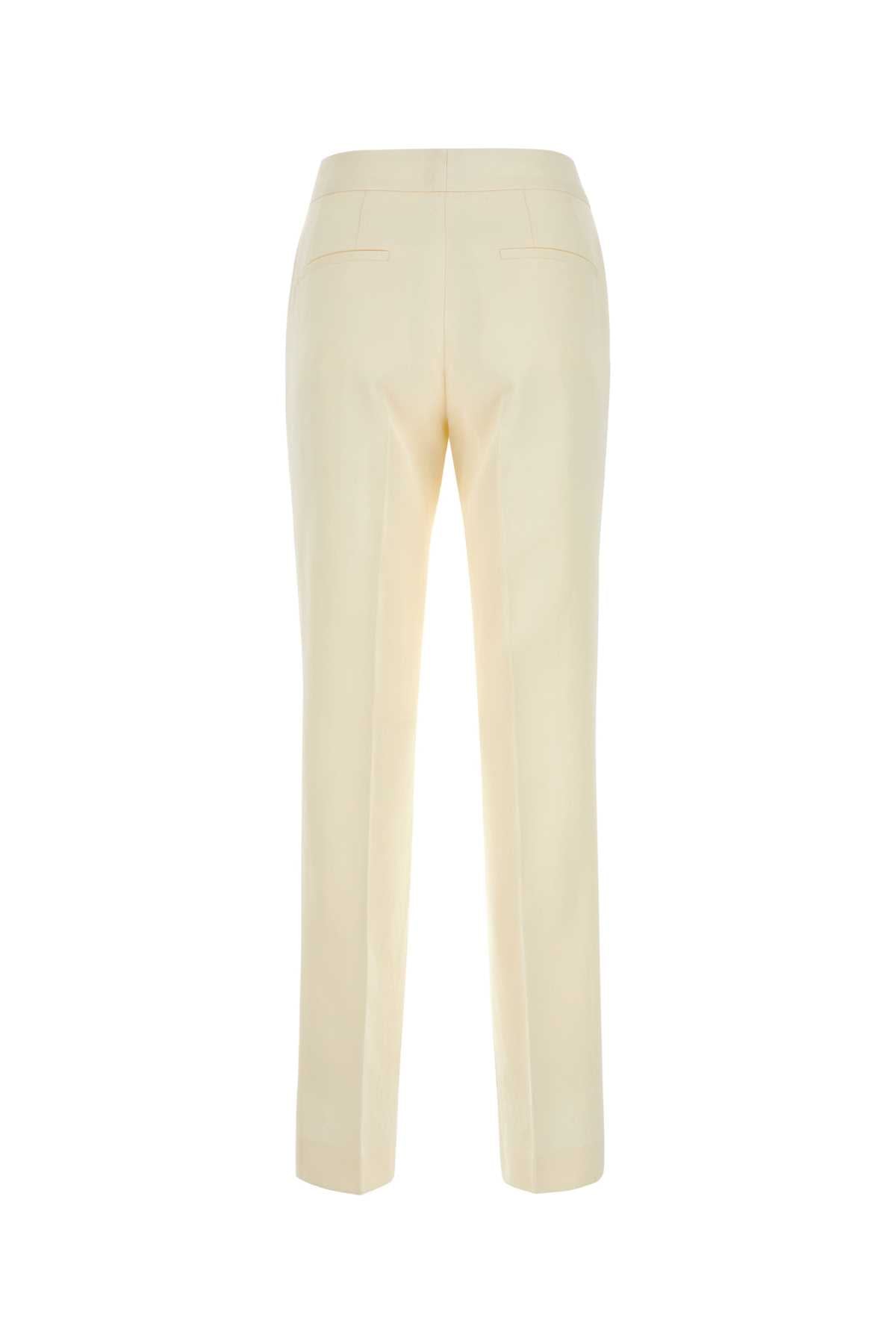 JIL SANDER Ivory Viscose Blend Pants for Women