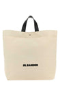 JIL SANDER Canvas Flat Shopping Handbag - 40 cm x 43 cm