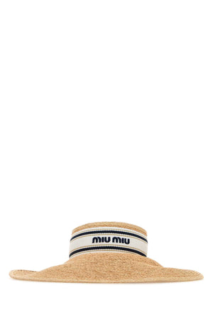 MIU MIU Chic Raffia Sun Hat