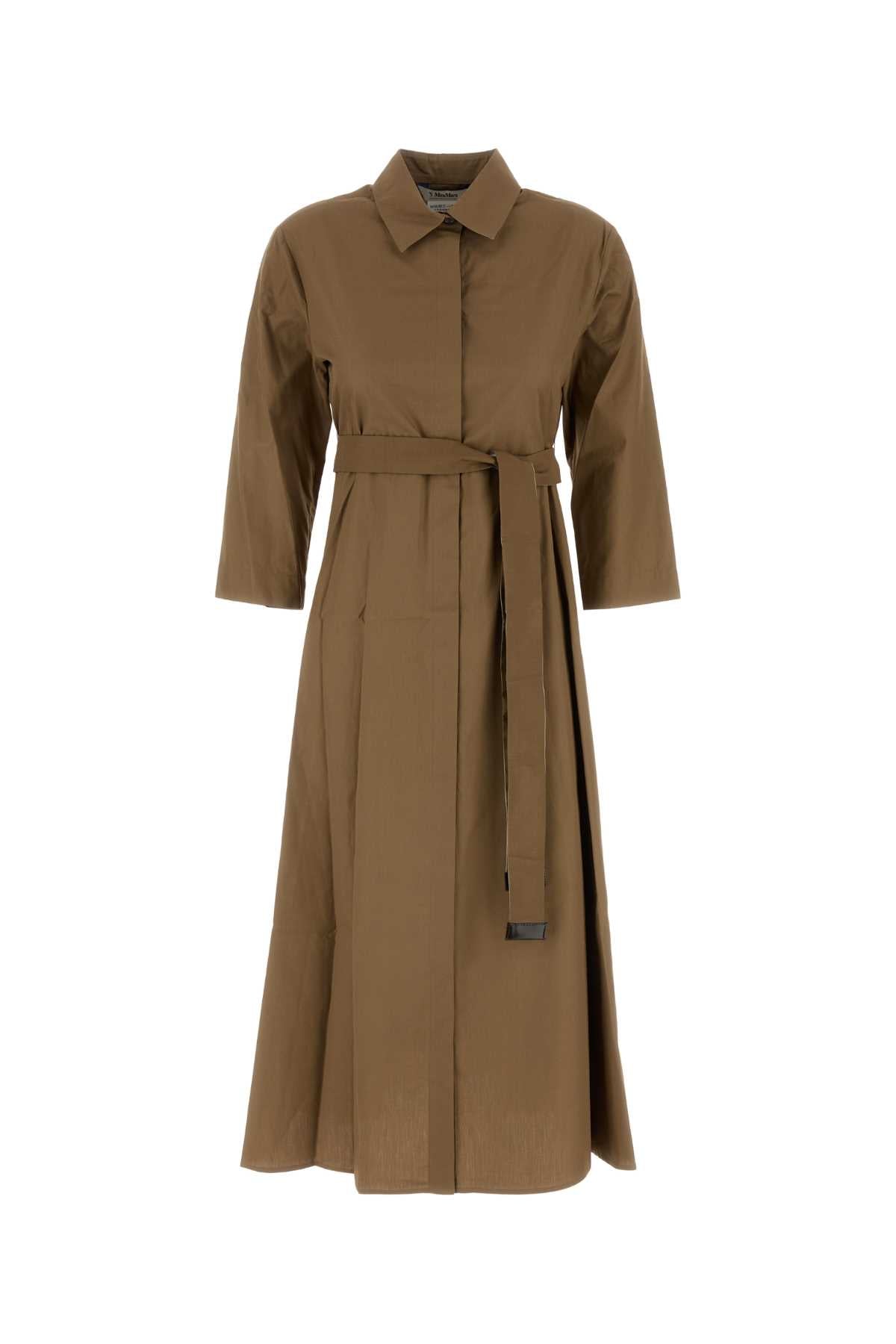 S MAXMARA Chic Cotton Poplin Shirt Dress for Women