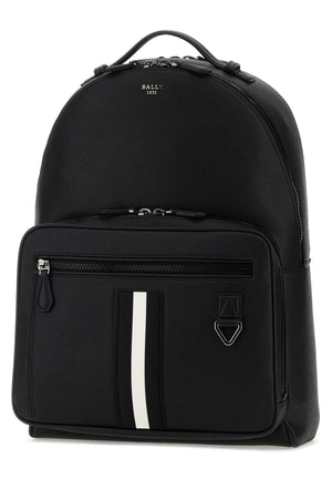 BALLY Black Leather Maverick Backpack - 30cm x 42cm x 10.5cm