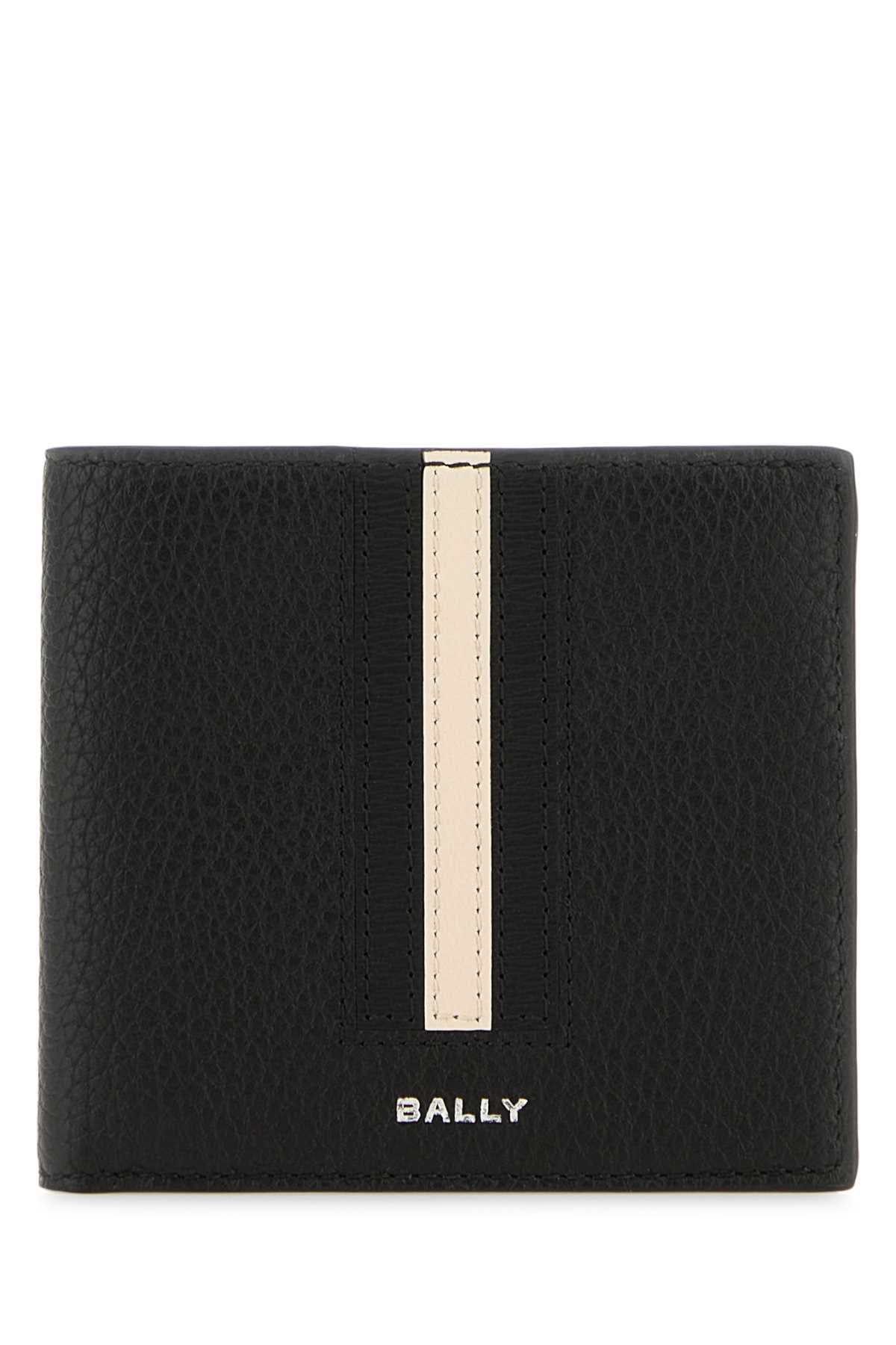 BALLY Sophisticated Black Leather Mini Wallet - Perfectly Compact