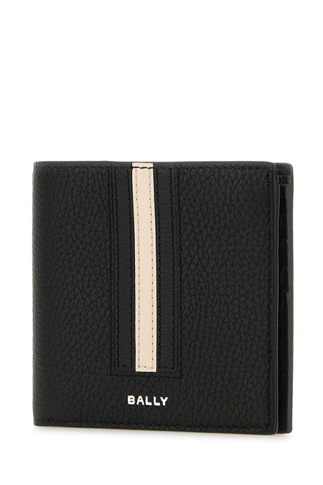 BALLY Sophisticated Black Leather Mini Wallet - Perfectly Compact