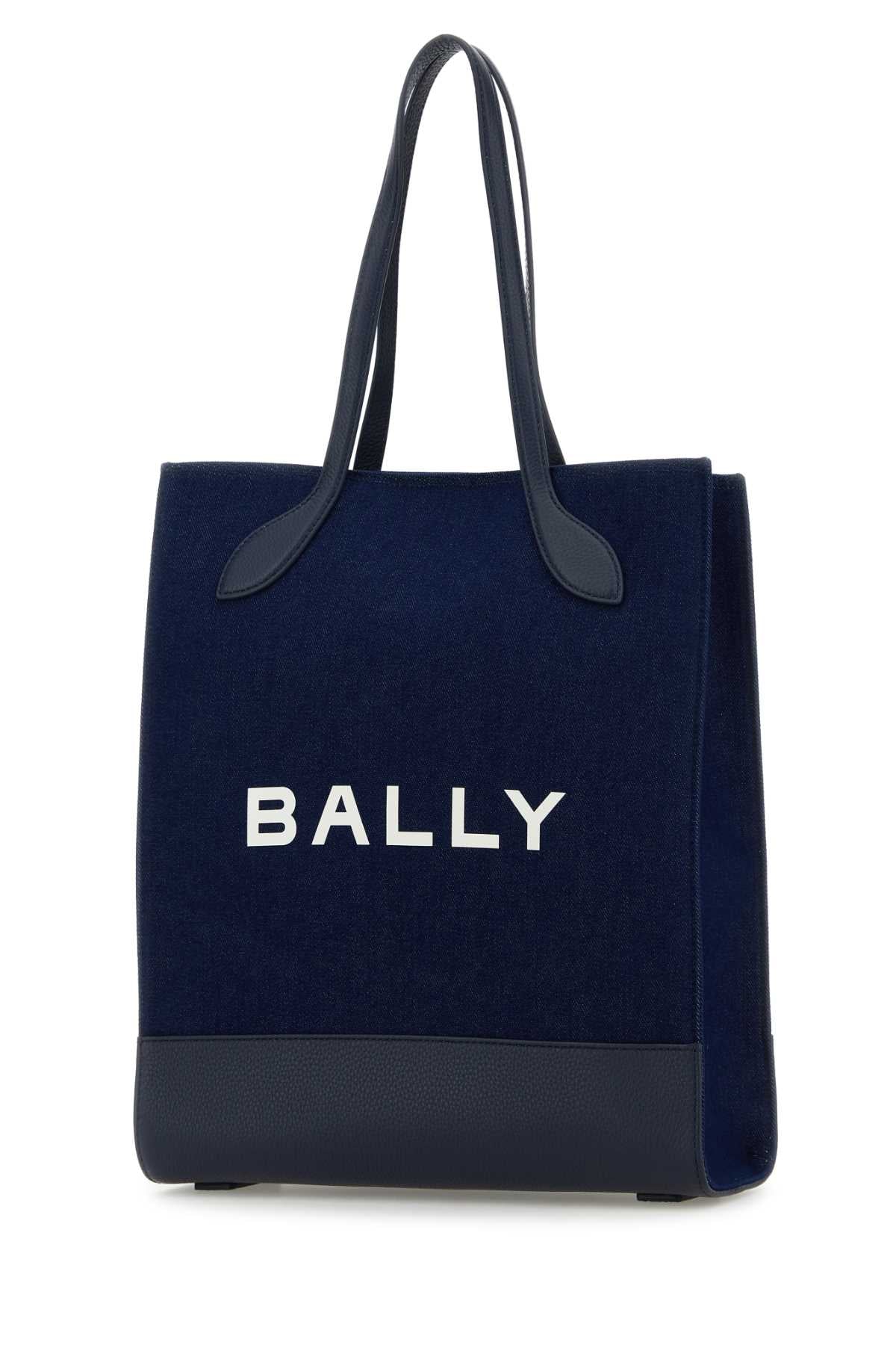 BALLY Denim Keep On Shopping Handbag - 34x39x10 cm