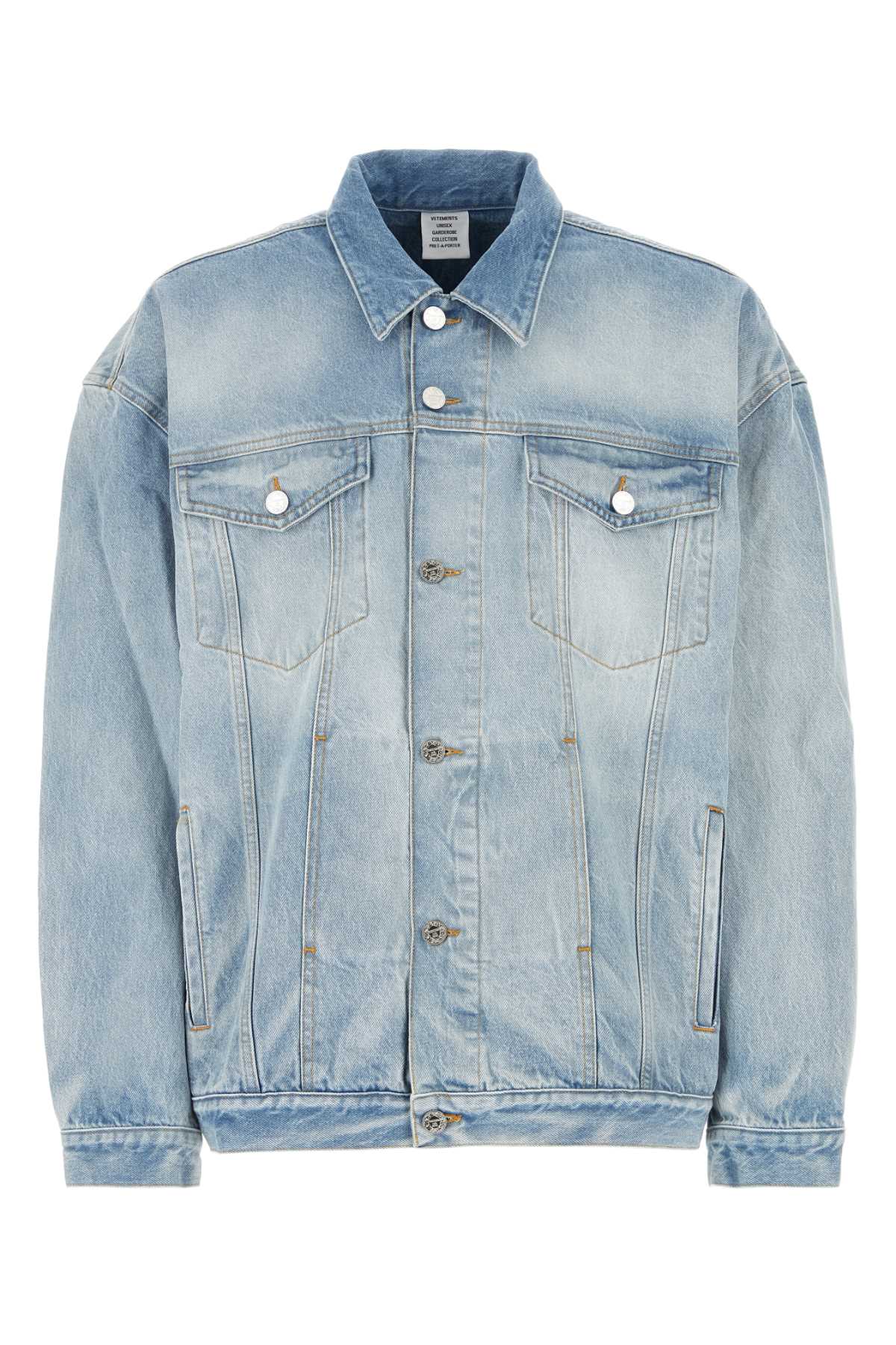 VETEMENTS Unisex Light Blue Denim Jacket