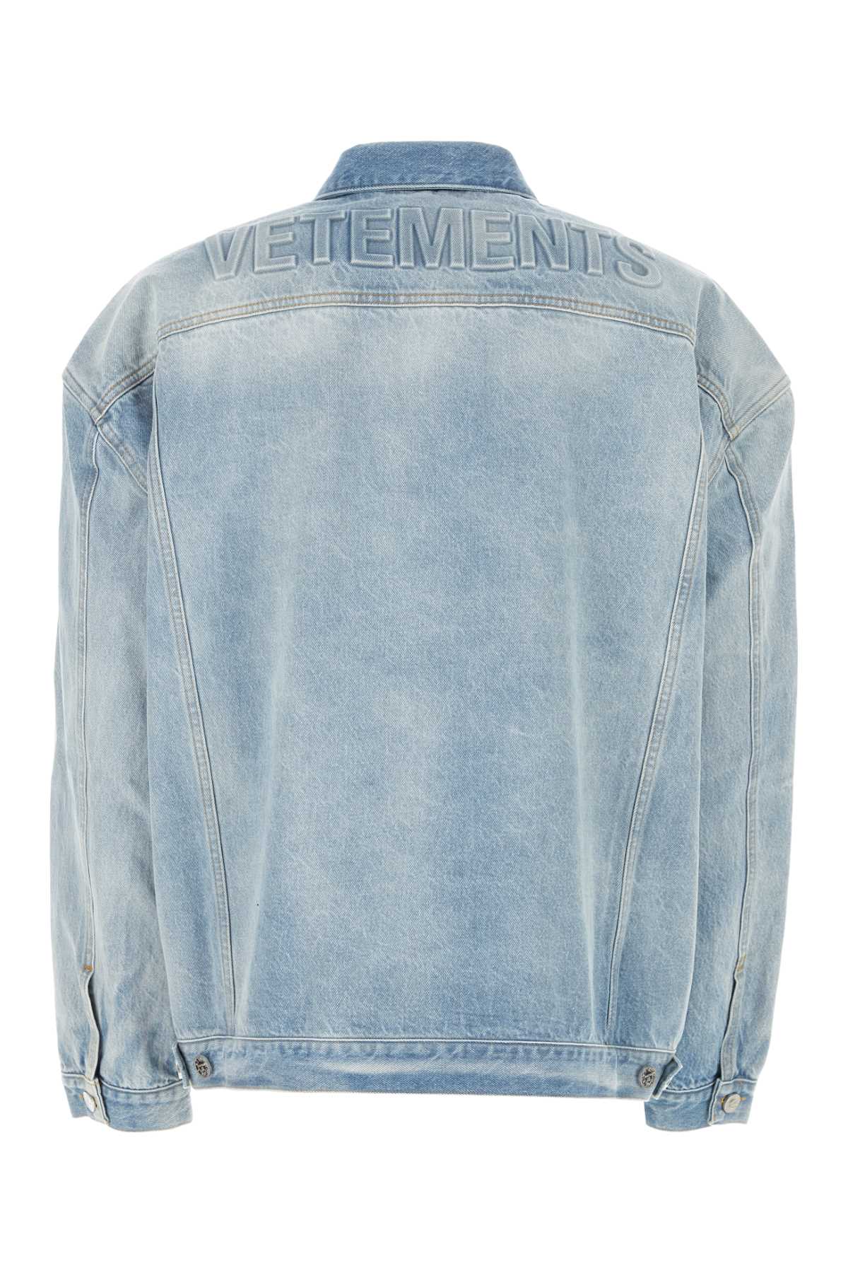 VETEMENTS Unisex Light Blue Denim Jacket