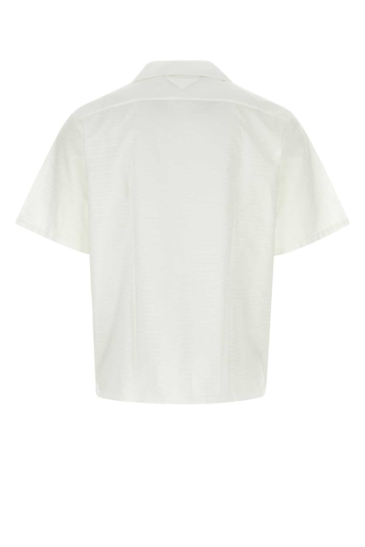 PRADA Embroidered Poplin Shirt for Men - Seasonal Style