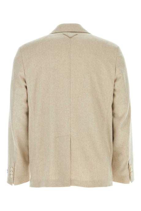 PRADA Elegant Melange Cashmere Blazer