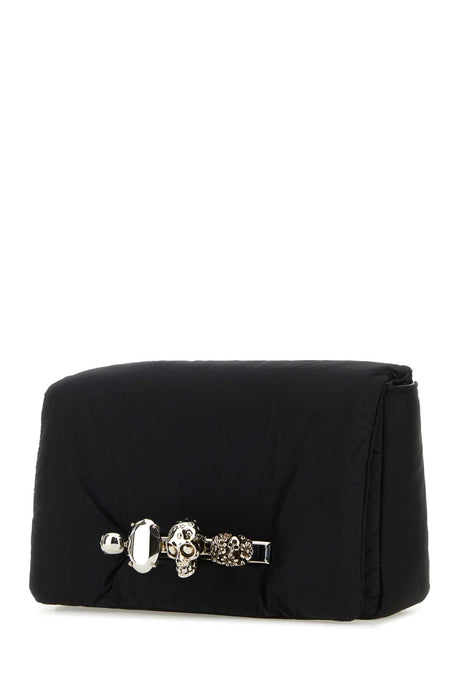 ALEXANDER MCQUEEN Mini Black Nylon Knuckle Belt Handbag