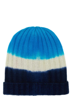 THE ELDER STATESMAN Multicolor Cashmere Beanie Hat