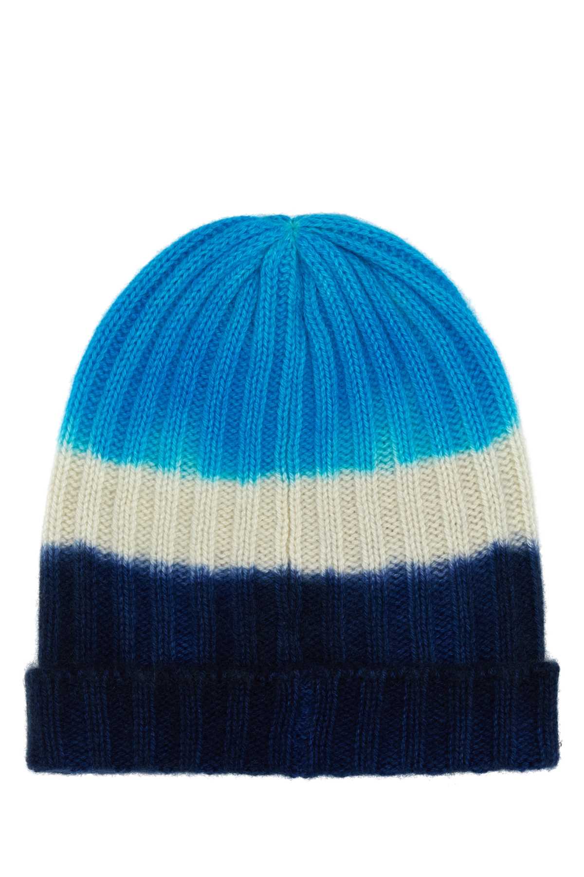 THE ELDER STATESMAN Multicolor Cashmere Beanie Hat