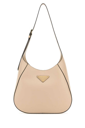 PRADA Light Pink Leather Shoulder Handbag - 30 cm Width