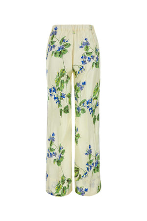 PRADA Floral Printed Twill Pant for Women