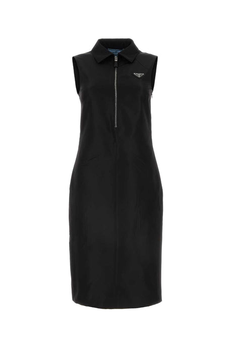 PRADA Elegant Black Faille Dress