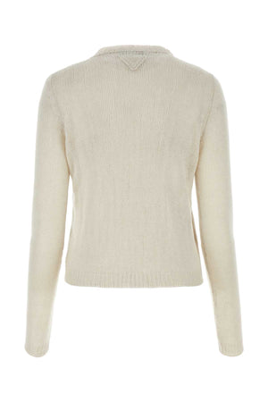 PRADA Chalk Cashmere Sweater