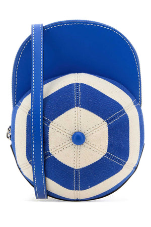 JW ANDERSON Embroidered Canvas and Leather Midi Cap Crossbody Handbag