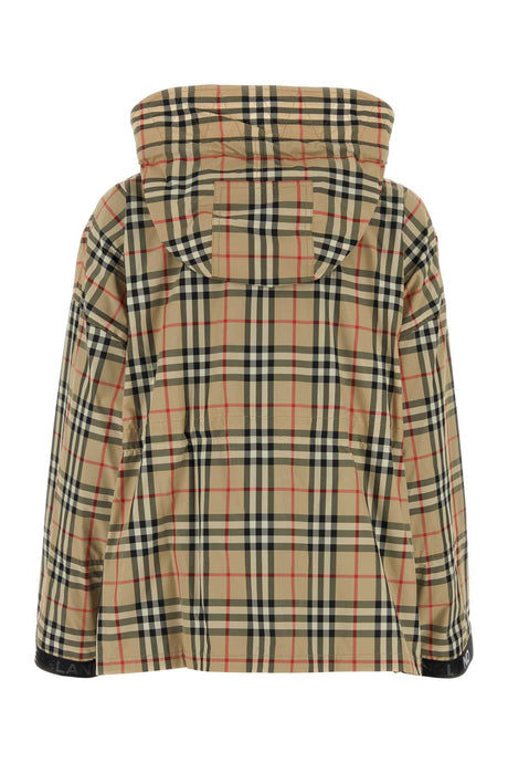 BURBERRY Checked Printed Windbreaker Jacket for Women