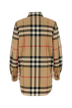 BURBERRY Embroidered Cotton Shirt for Women - Stylish Checked Design