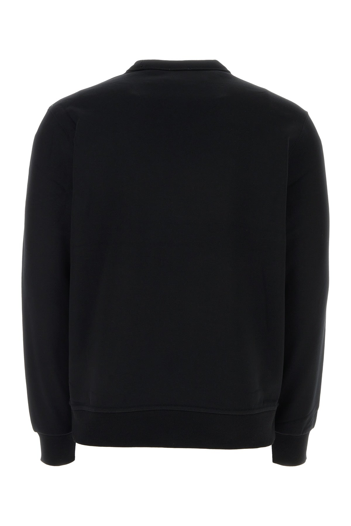 BURBERRY Oversized Black Stretch Cotton Sweater for Men