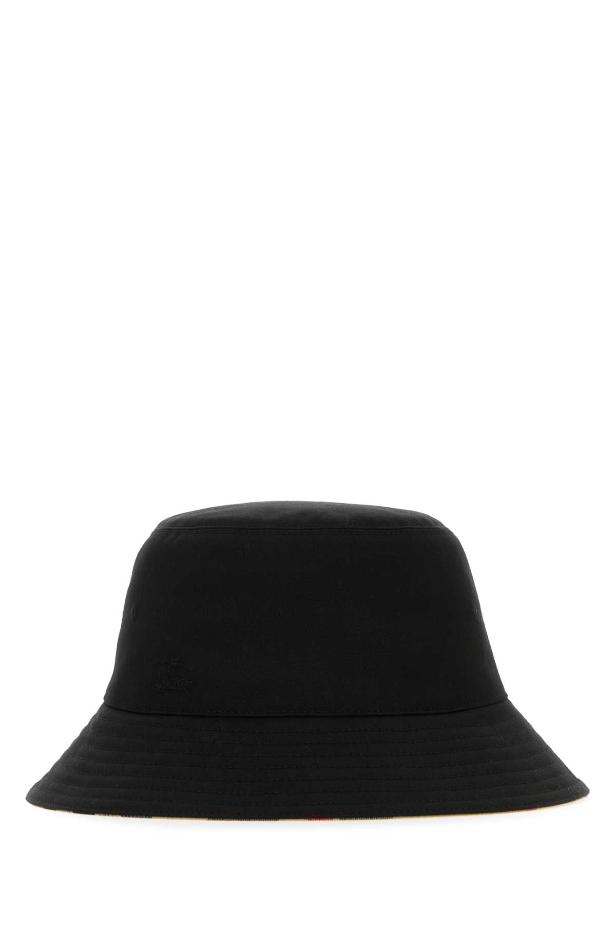 BURBERRY Elegant Black Bucket Hat for Her