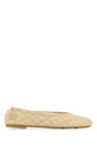 BURBERRY Cream Leather Sadler Ballerinas for Women