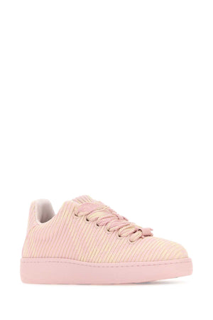 BURBERRY Embroidered Fabric Box Sneakers for Women