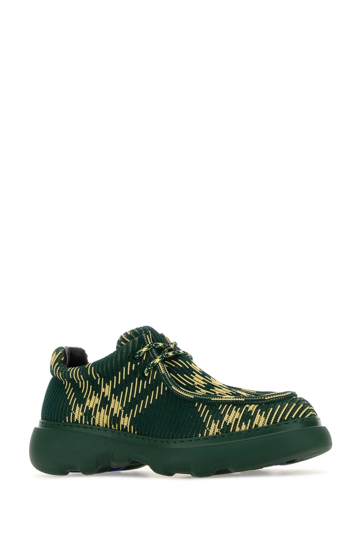 BURBERRY Embroidered Fabric Lace-Up Shoes