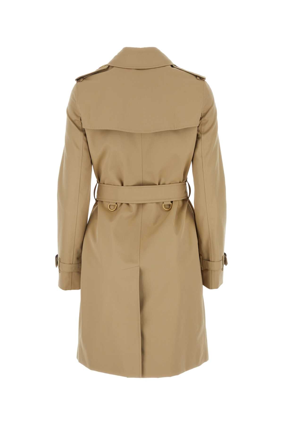 BURBERRY Essential Beige Cotton Trench Jacket for Women