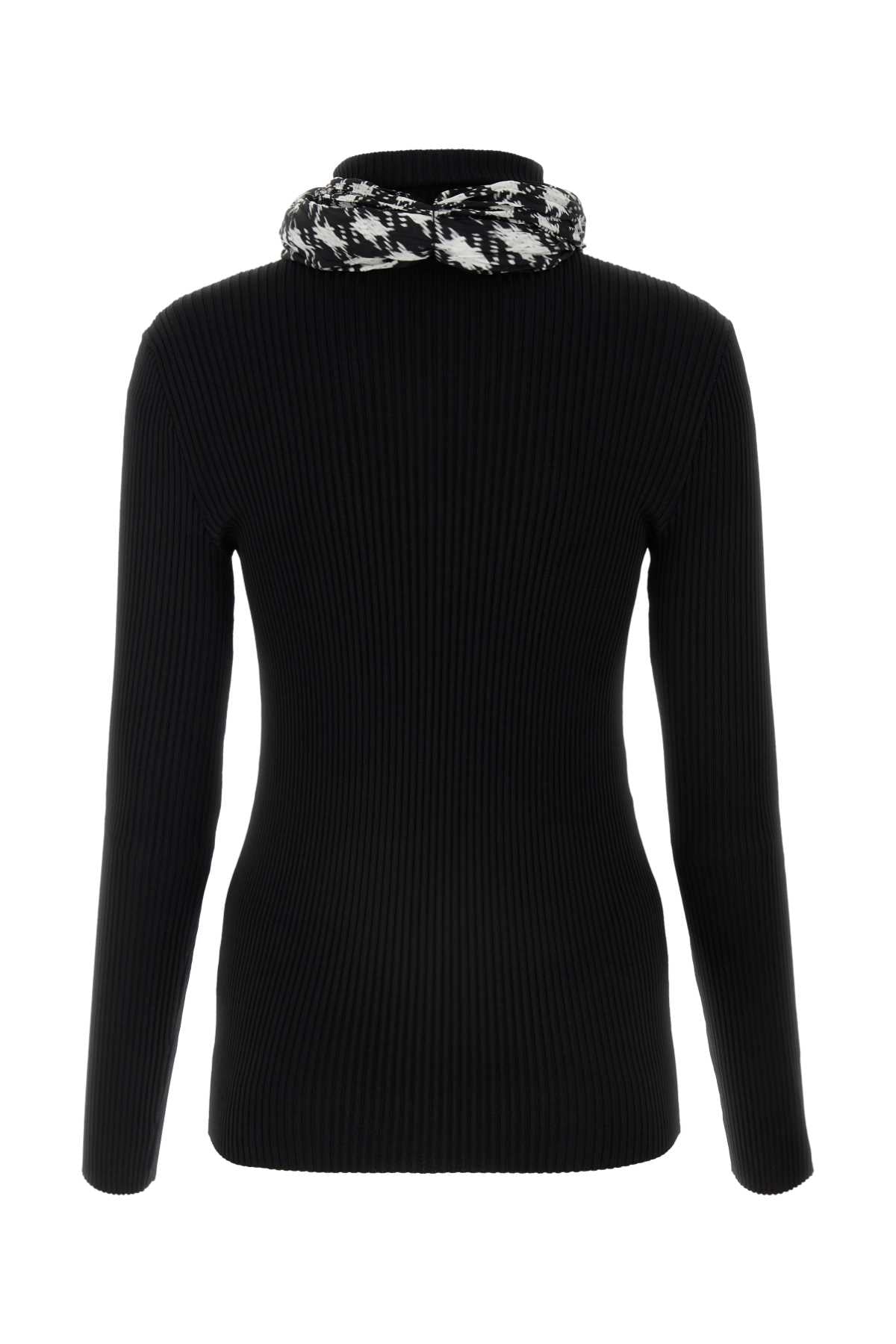 BURBERRY Chic Black Viscose Blend Sweater for Women